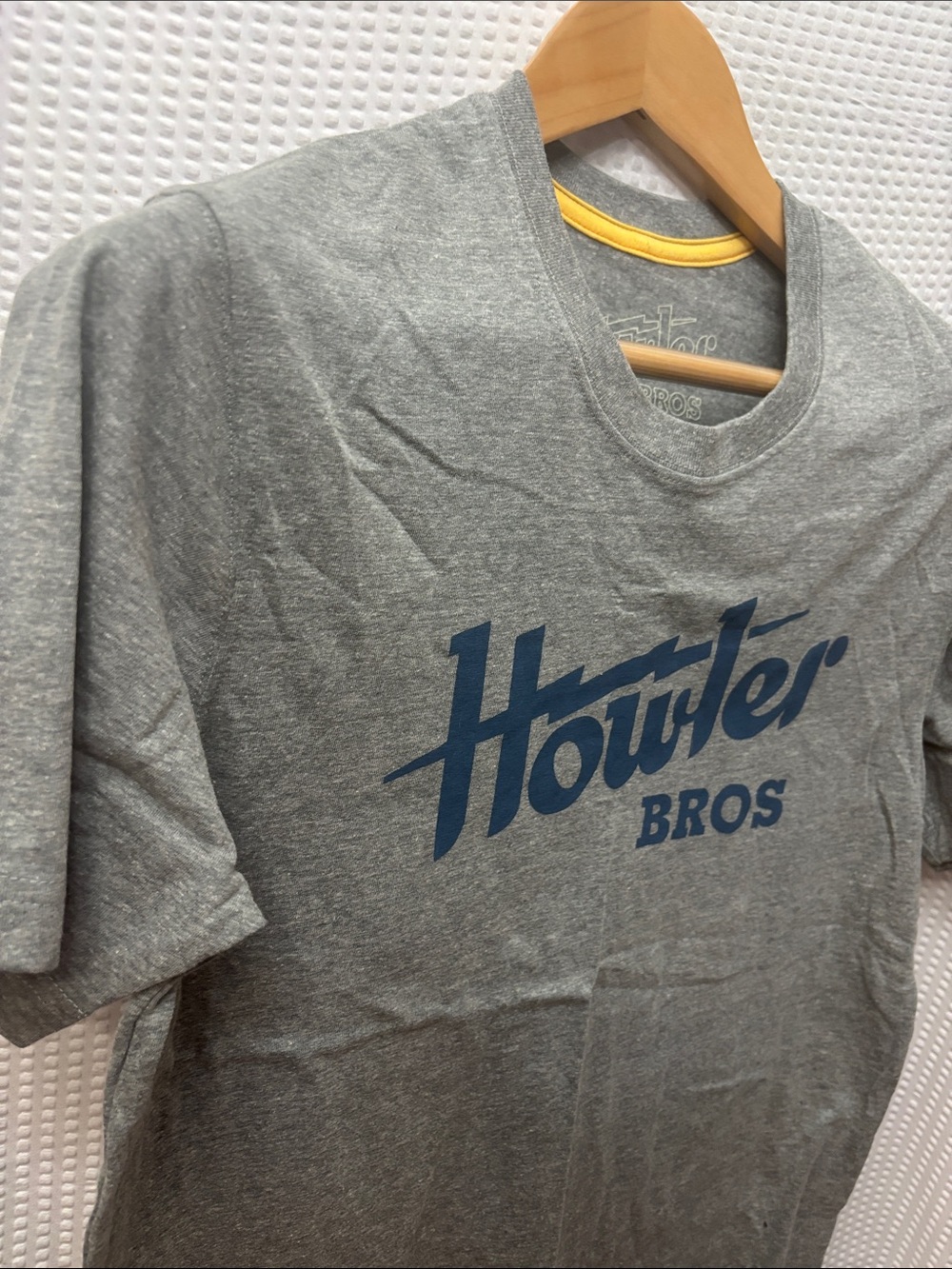 Howler Brothers Gray Tee with Navy Logo - Picture 6 of 8